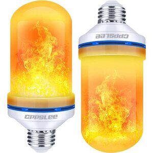 LED Flame Light Bulbs, 4 Modes Flickering Light Bulbs, E26 Base Fire Flame Bulb